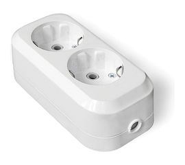 Колодка для удлинителя IONICH 2 гнезда с/з 1520 