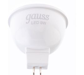 Лампа GAUSS MR16 9W 830lm 3000K GU5.3 LED 1/10/100 101505109 