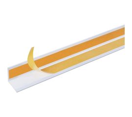 Самоклеящийся уголок GAH ALBERTS ПВХ, белый, 10х10х1х2600 мм 431624 