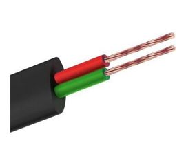 Телефонный кабель REXANT ШТЛП, 2 жилы Cu, черный, бухта 100м 01-5002 