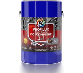 Грунт-эмаль Profilux по ржавчине 3в1 серая 5 кг Н0000004990 