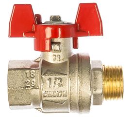 Шаровой кран RuB серия Milano S90 1/2", бабочка, В/Н, S90D26 