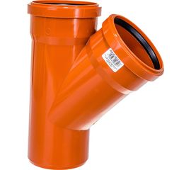 Двухраструбный тройник для наружной канализации Ostendorf 45 градусов, 110 мм 220300 