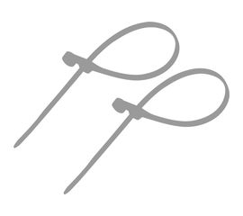 Нейлоновая хомут-стяжка под винт REXANT 150x3,6 мм, серая, упаковка 100 шт. 07-0154-3 