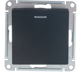 1-клавишный выключатель Schneider Electric ATLASDESIGN с подсветкой, сх.1а, 10АХ, КАРБОН ATN001013 