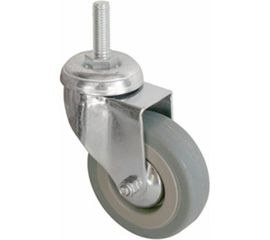 Колесо серая мягкая резина крепление болтом М10 SCTG25 50 мм MFK-TORG 5062050M 