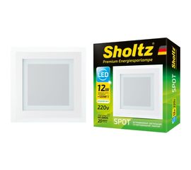 Светодиодный потолочный встраиваемый светильник Sholtz 12Вт 4200К стекло D160мм IP20 LOS3080 