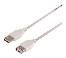 Шнур REXANT USB-А male - USB-A female 1.8M 18-1114 