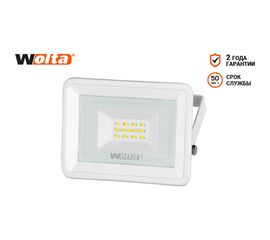 Светодиодный прожектор Wolta, 5700K, 10 W SMD, IP 65, цвет белый, слим WFL-10W/06W 