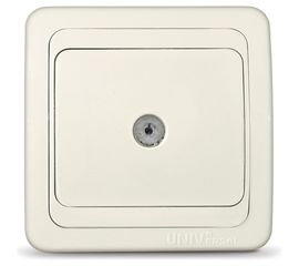 Розетка UNIVersal Валери TV слоновая кость ivory Б-В0027 