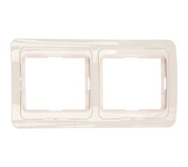 Рамка Smartbuy 2-местная горизонтальная белая Марс SBE-02w-00-FR-2 