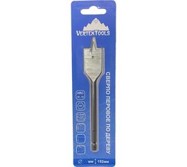 Сверло перовое по дереву (60 мм; шестигранный хвостовик) vertextools 1133-60 