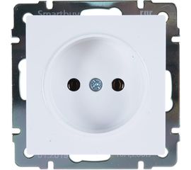 Розетка Smartbuy без заземления 10А белая Нептун SBE-05w-16-S1-N 