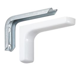 Кронштейн VORMANN Design 83х140х35 мм, оцинкованный, цвет: белый, 50 кг 01137 150 W 