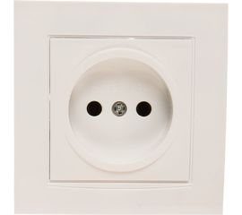 Розетка без заземления, белая UNIVersal Бриллиант 7947588 