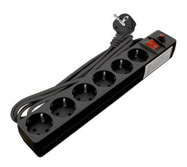 Сетевой фильтр UNIVersal ПВС 3*0,75 черный 3м 967U-4003 