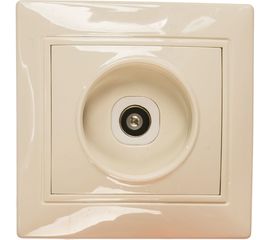 Розетка TV UNIVersal Севиль слоновая кость ivory Б-С0027 