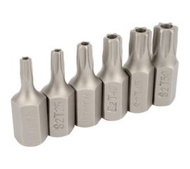 Набор бит TORX с отверстием 6 шт., 30 мм АвтоDело 40631 11989 