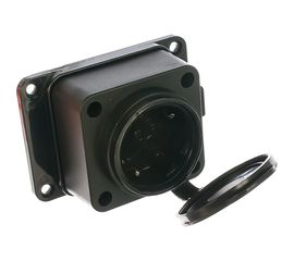 Настенная однофазная каучуковая розетка с заглушкой UNIVersal 602229 