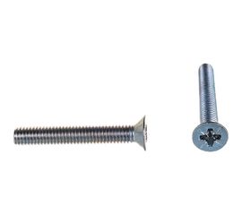 Винт DIN 965 с потайной головкой, оцинкованный М6х40, 40шт - коробка Tech-Krep 105243 