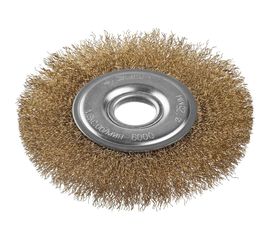 Щетка дисковая (125х22 мм; витая стальная латунированная проволока 0.3 мм) ЗУБР 35187-125_z01 