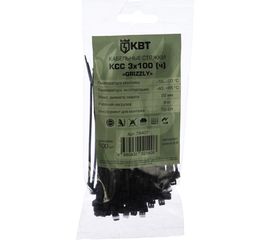 Кабельные стяжки КВТ КСС Grizzly 3х100 ч 100 шт. 79407 