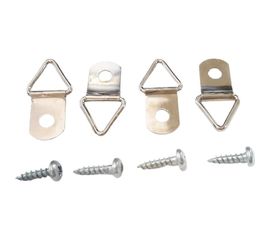 Петля-подвес ЕВРОПАРТНЕР Л-кольцо для картины, фоторамки, никелированная сталь 4 шт. 16 0324 1 