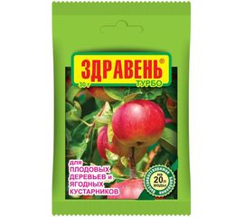 Удобрение для плодовых деревьев и ягодных кустарников Ваше Хозяйство Здравень Турбо 30 г 4620015690445 