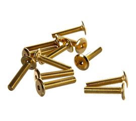 Мебельный винт с плоской головкой ЕВРОПАРТНЕР латунир. М6х30 20шт. 6 2111 4 