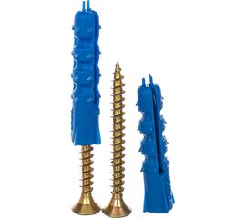 Дюбель ёж с шурупом Качественный Крепеж для крепления плинтусов 6х30 120 шт 0501093 КЧ 