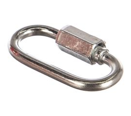 Карабин ЗУБР винтовой с муфтой, 4мм, 1 шт, оцинкованный, 304536-04 