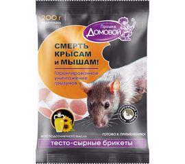 Тестосырный брикет Домовой Прошка со вкусом подсолнечного масла, пакет 200 г 23170 