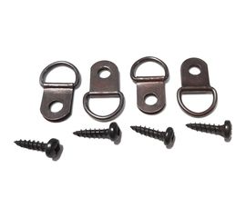 Петля-подвес ЕВРОПАРТНЕР D-кольцо для картины, фоторамки, бронза 4 шт. 16 0321 1 