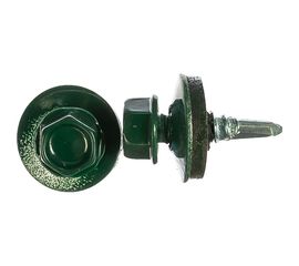 Кровельный саморез Госкреп 5,5х19 RAL 6005 зеленый мох 10 шт., подвес 2-0019970 