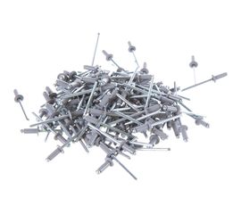 Заклёпка вытяжная серая (150 шт; 4х10 мм; RAL 7004150) Качественный КРЕПЕЖ 0200529 КЧ 