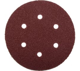 Круг шлифовальный СТАНДАРТ (5 шт; 150 мм; 6 отв; Р80) Зубр 35350-150-080 