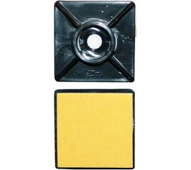 Площадка под хомут Невский Крепеж 27х27 нейлон, чёрная, самокл. 20 шт. 800764 