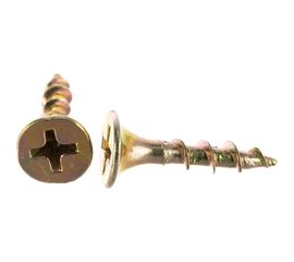 Саморезы с потайной головкой и крупным шагом Профикреп жёлтый цинк, 3,5х19 200 шт 2034906229 