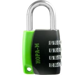 Навесной кодовый замок НОРА-М 618 черный 17077 