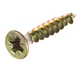 Универсальный саморез по дереву КрепСтройГрупп 3,5х20 желтый цинк, 500 шт. 145406 