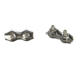 Зажим-соединитель троса Саморезик DUPLEX плоский D2 мм ZD-D2-1 