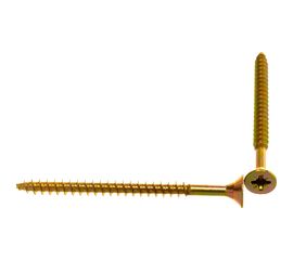 Саморез КРЕП-КОМП желтый цинк POZY 6х80 100шт жд680ф 