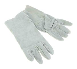 Спилковые пятипалые укороченные краги Профессионал 25 см 695802 