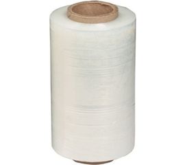 Стрейч пленка компакт первый сорт ПАКПОЛИМЕР прозрачная 125мм 350гр 38 20мкм 