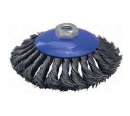 Кордщетка радиальная с наклоном витая (125 мм; М14) ПРАКТИКА 032-508 