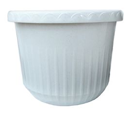 Цветочный горшок Каменскволокно 11.5 л, белый мрамор 00000036921 