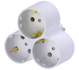 Электрический разветвитель ФОТОН /тройник/ АМ 16-3Е, 16А 12323 