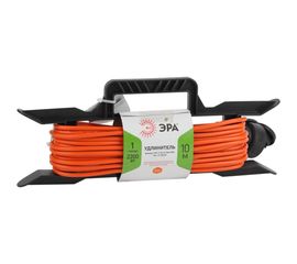 Силовой удлинитель ЭРА UFx-1-2x1.0-10m-IP44 на рамке, без заземления, 1 гнездо, 10м, ПВС, 2х1 Б0043039 