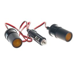 Разветвитель автоприкуривателя 2гн шнур FD-1818 REXANT 16-0222 