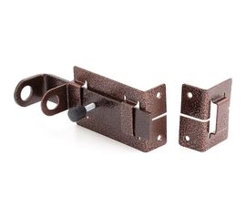 Дверной засов с проушиной Симеко ЗЩ 029 медь L-150 мм Д776 